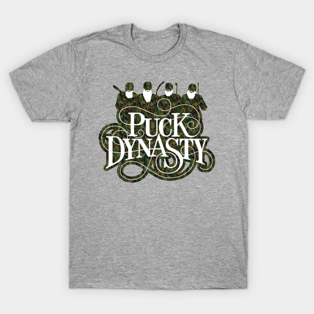 Puck Dynasty (Camo Edition) T-Shirt by eBrushDesign